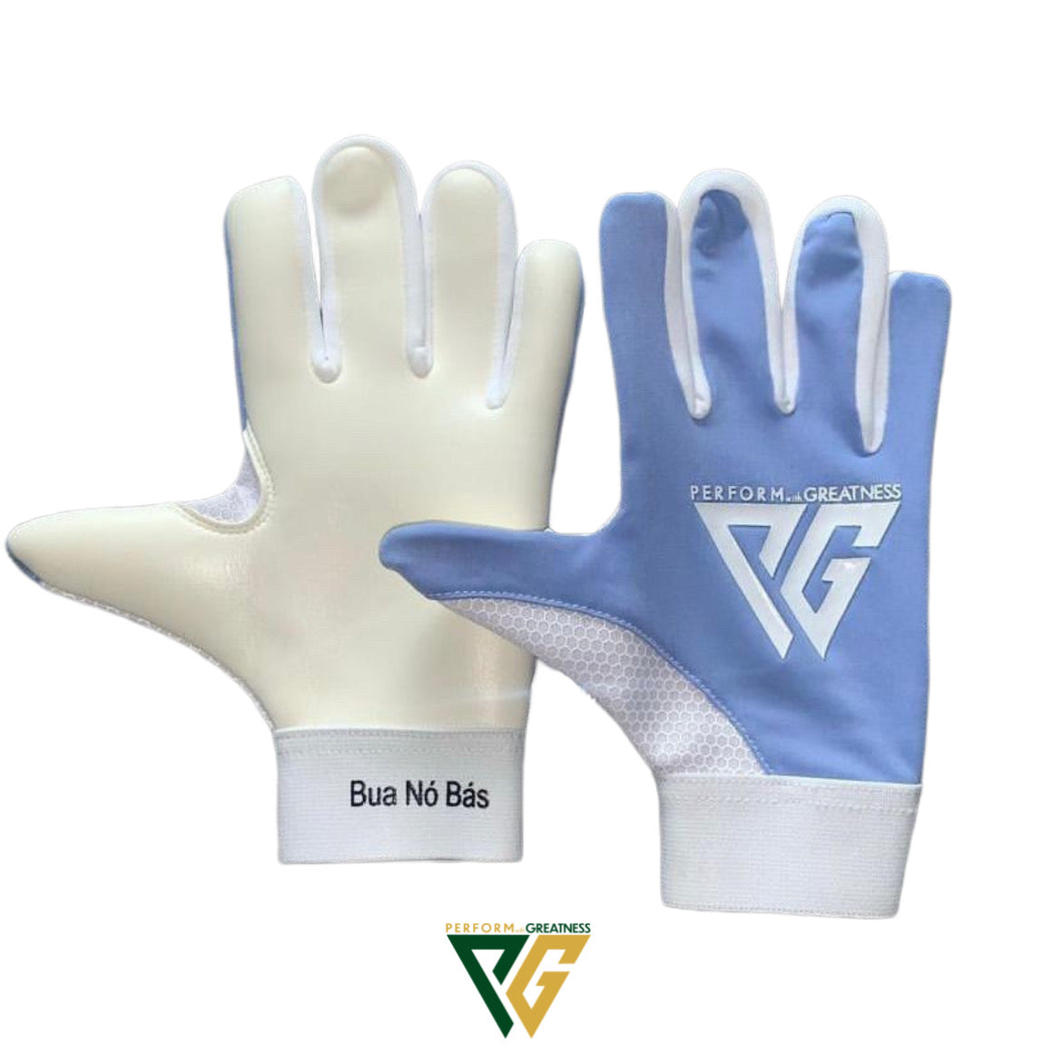 Adult PG Strapless Light Blue Gloves