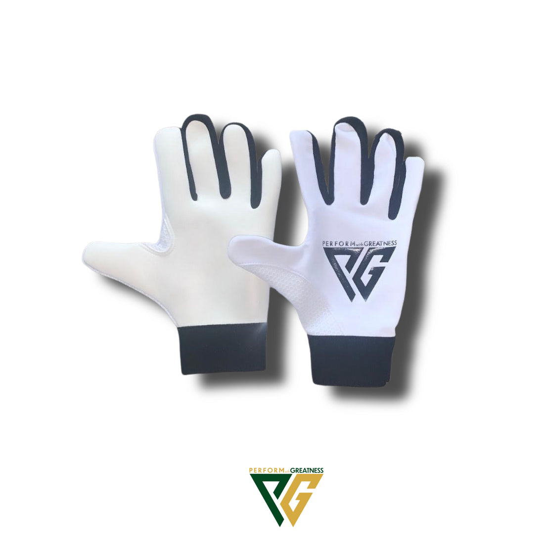 Adult PWG Strapless Ice White Gloves