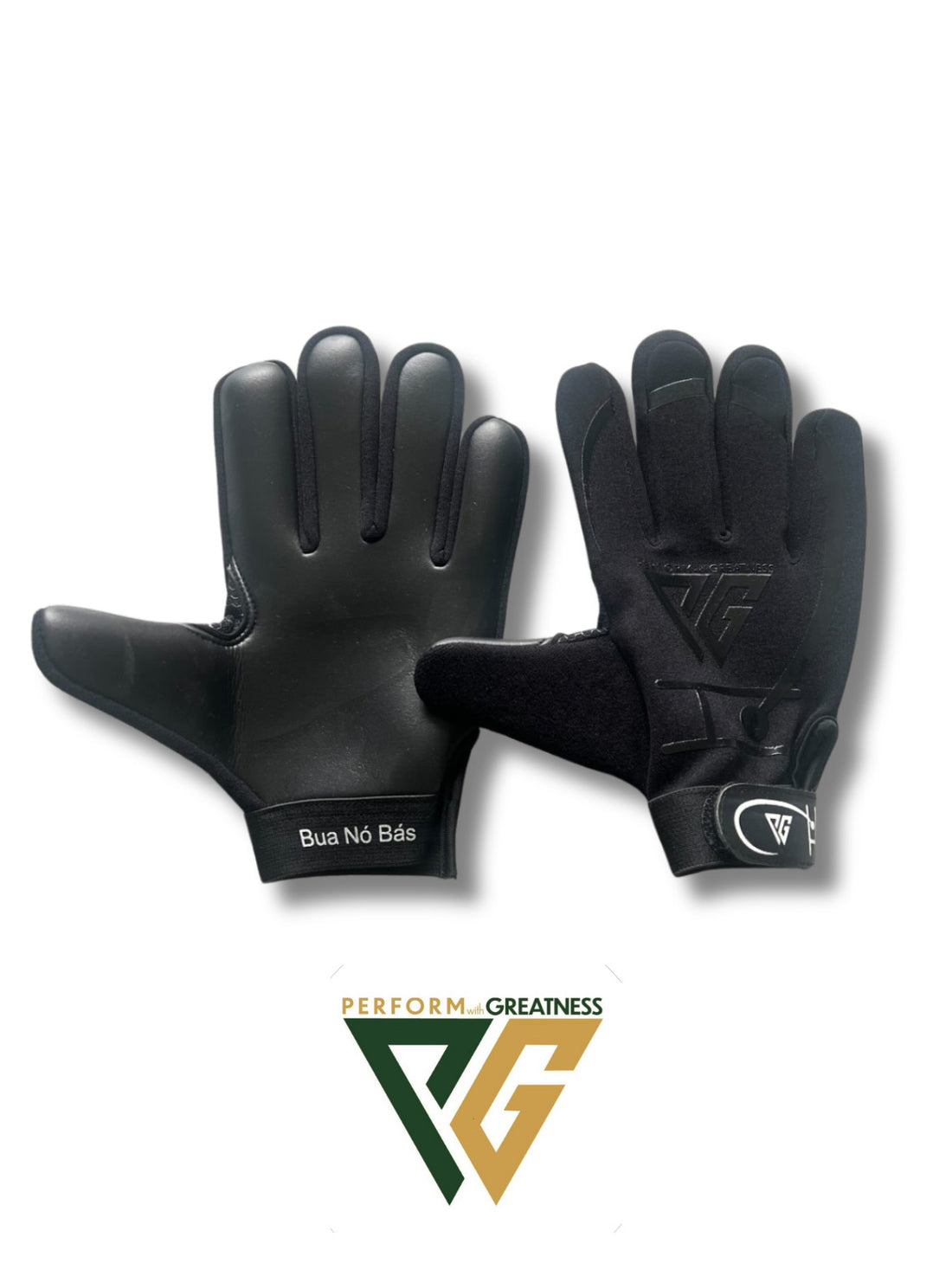 Adult PWG Strapped Black Gloves