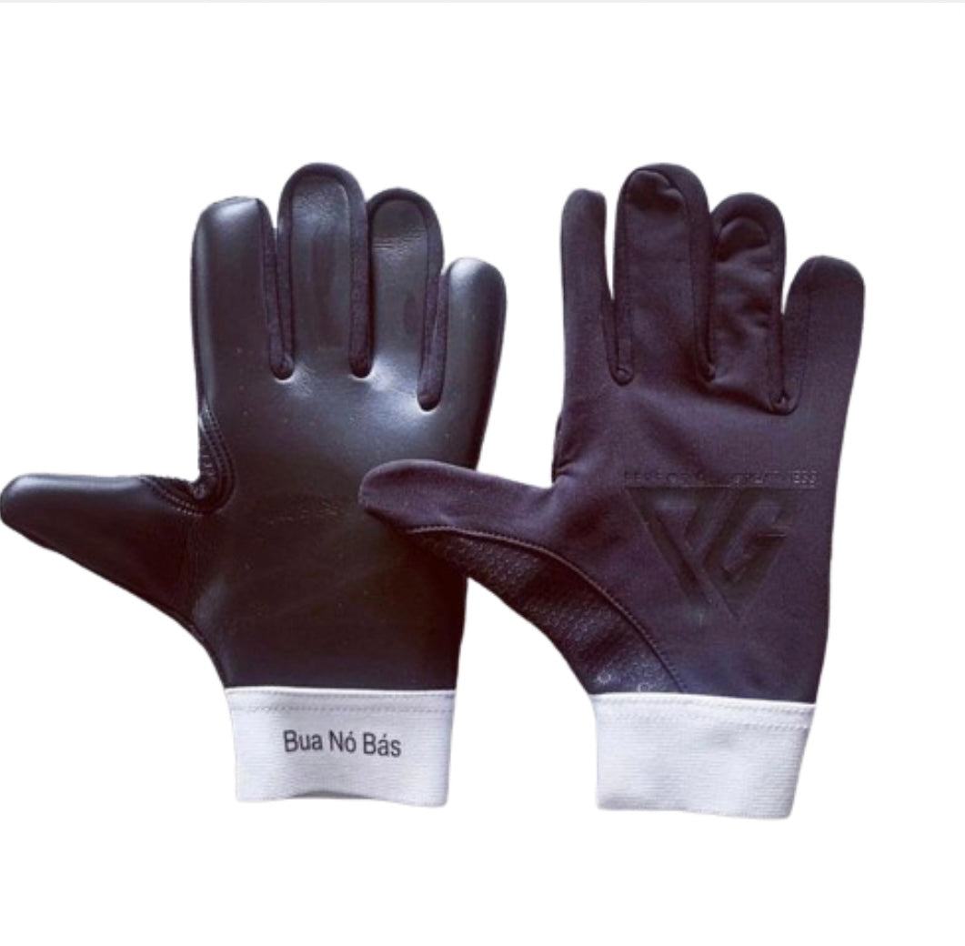Adult PWG Strapless BLACK (WHITE STRAP) Gloves